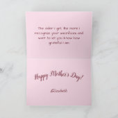 Muttertag der Kirsche blüht Feiertagskarte (Innenseite)