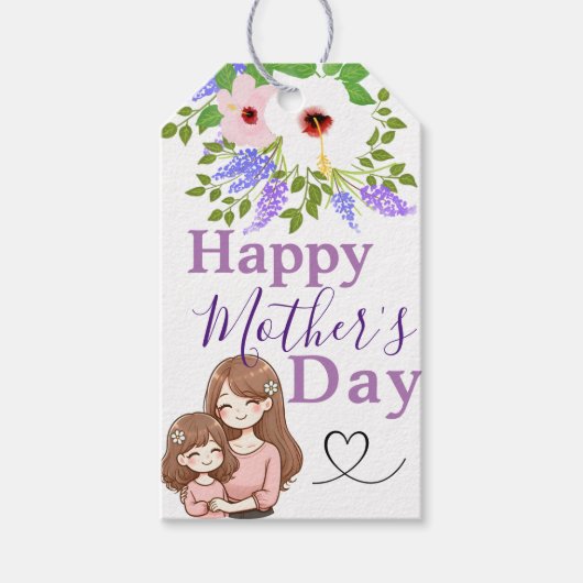 Muttertag der königlichen Liebe Geschenkanhänger (Vorderseite)