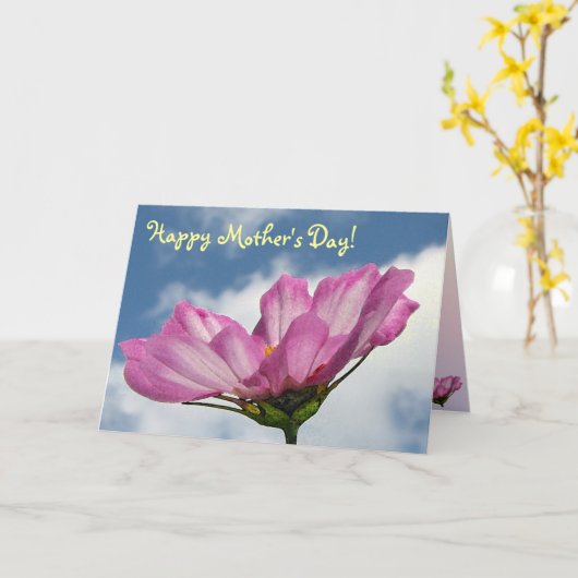 Muttertag der Kosmos Karte (Gelbe Blume)