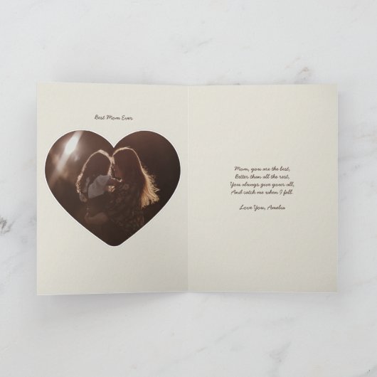 Muttertag der Mama-Bärenmutter Karte (Innenseite)