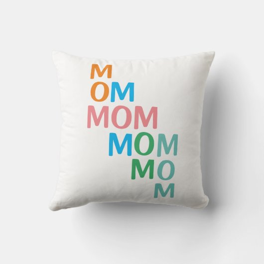 Muttertag der modernen Mama Kissen (Rückseite)