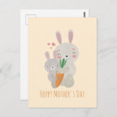 Muttertag der Mohn Postkarte (Vorne/Hinten)