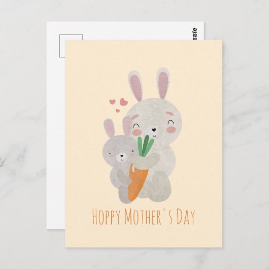 Muttertag der Mohn Postkarte (Vorne/Hinten)