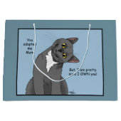 Muttertag der Mutter bei der Adoption Große Geschenktüte (Vorderseite)
