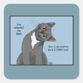 Muttertag der Mutter bei der Adoption Quadratischer Aufkleber (Vorderseite)