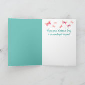 Muttertag der niedlichen Maus Feiertagskarte (Innenseite)