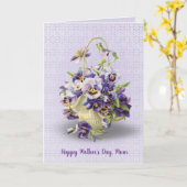 Muttertag der Panikkorb Karte (Gelbe Blume)