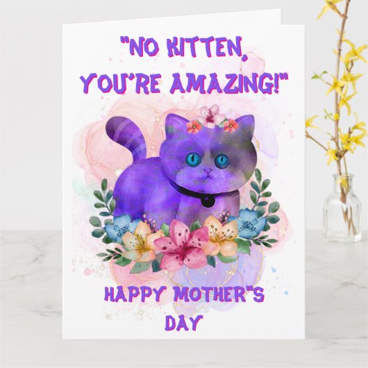 Muttertag der phantastischen Mama Karte (Gelbe Blume)