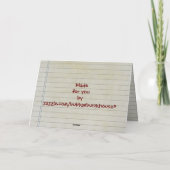 Muttertag der Redneck Karte (Rückseite)