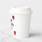 Muttertag der Roten Herzen Pappbecher (Links)