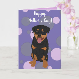 Muttertag der Rottweiler Karte