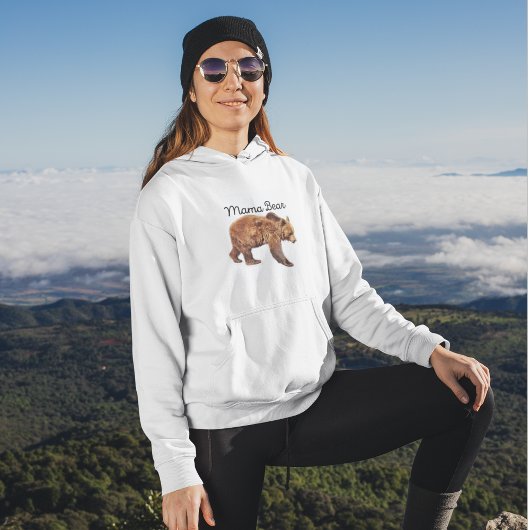Muttertag der Rustikalen Mama-Bärenmutter Hoodie