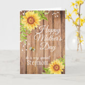 Muttertag der Rustikalen Stepama-Mutter Karte (Gelbe Blume)