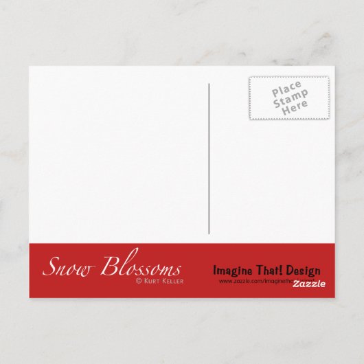 Muttertag der Schneeblocken Postkarte (Rückseite)