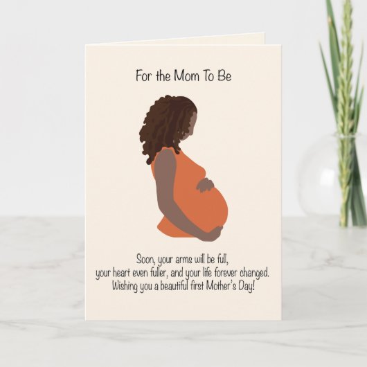 Muttertag der Schwarzen Expektin Feiertagskarte (Vorderseite)