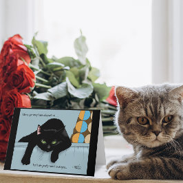 Muttertag der Schwarzen Katze Karte