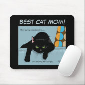 Muttertag der Schwarzen Katze Mousepad (Mit Mouse)