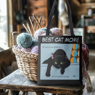 Muttertag der Schwarzen Katze Tasche