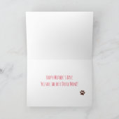 Muttertag der Schwarzen und Tan-Dackel Karte (Innenseite)