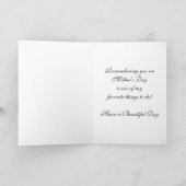 Muttertag der Schwiegermutter Karte (Innenseite)