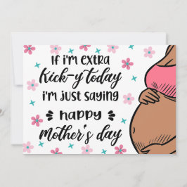 Muttertag der Sonne vom Baby-Bump für Mama sein Feiertagskarte