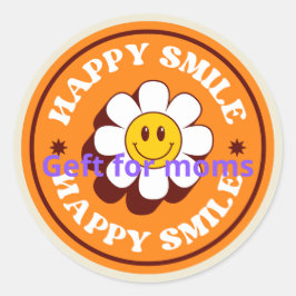 Muttertag der Stickerin Runder Aufkleber