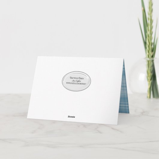 Muttertag der Stiefmutter auf karierten Karte (Rückseite)