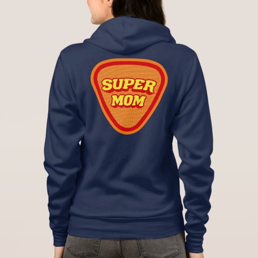 Muttertag der Super-Mama Hoodie (Rückseite)