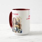 Muttertag der Super-Mama Tasse (Vorderseite Links)