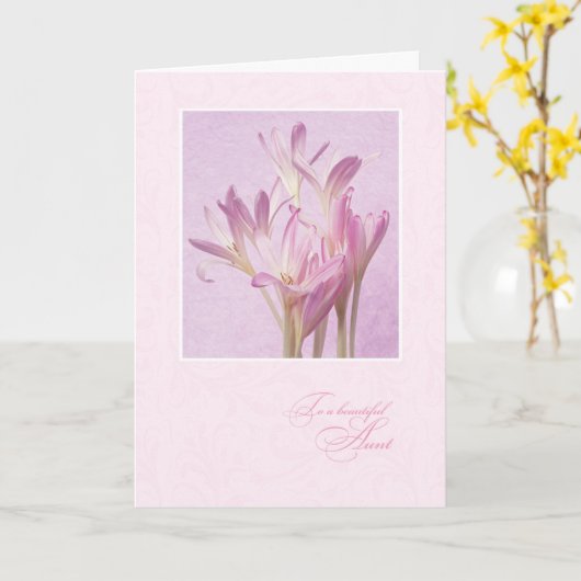 Muttertag der Tante Karte (Gelbe Blume)