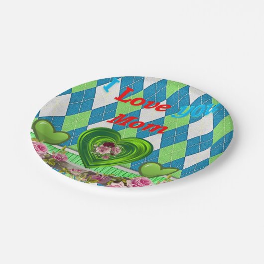 Muttertag der Teller (Schrägansicht)