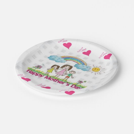 Muttertag der Teller (Schrägansicht)