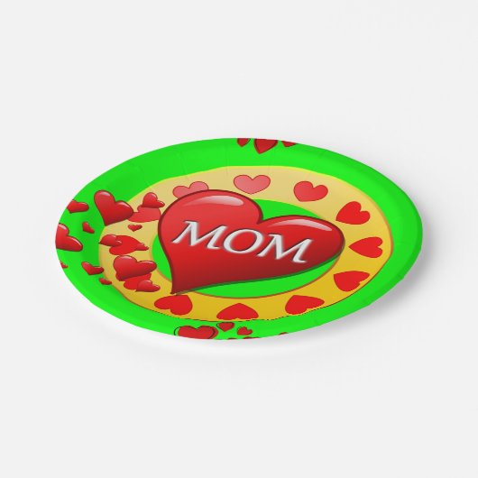 Muttertag der Teller (Schrägansicht)