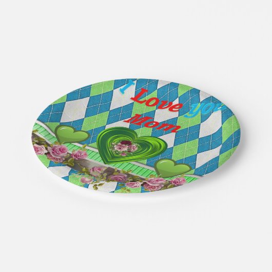 Muttertag der Teller (Schrägansicht)