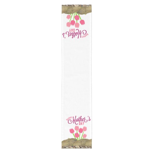 Muttertag der Tischlerin Kurzer Tischläufer (Vorderseite)