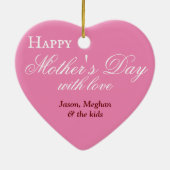 Muttertag der Transplantation individuell anpassba Keramik Ornament (Hinten)