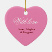 Muttertag der Transplantation individuell anpassba Keramik Ornament (Hinten)