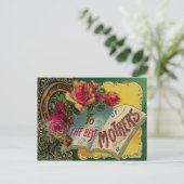 Muttertag der Vintagen Rose Postkarte (Stehend Vorderseite)
