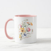 Muttertag der Wasserfarbe Wildblume Tasse (Links)
