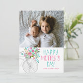 Muttertag der Wasserfarben Karte (Stehend Vorderseite)