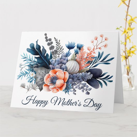 Muttertag der Wasserfarben Karte (Gelbe Blume)