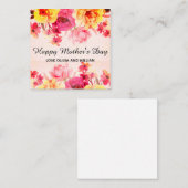 Muttertag der Wasserfarben Mitteilungskarte (Vorne/Hinten)