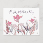 Muttertag der Wasserfarben Postkarte (Vorderseite)