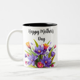 Muttertag der Wildblume 2024 Zweifarbige Tasse