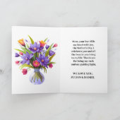 Muttertag der Wildblume Dankeskarte (Innenseite)