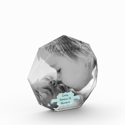 Muttertag des aquamarinen Minimalistischen Fotos (Links)