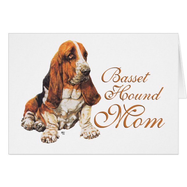 Muttertag des Basset Hound (Vorderseite (Horizontal))