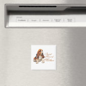 Muttertag des Basset Hound Magnet (In Situ (Geschirrspüler))