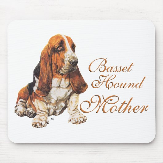 Muttertag des Basset Hound Mousepad (Vorne)