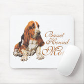 Muttertag des Basset Hound Mousepad (Mit Mouse)
